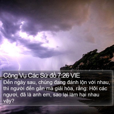 Công Vụ Các Sứ đồ 7:26 VIE Bible Verse Image