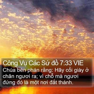 Công Vụ Các Sứ đồ 7:33 VIE Bible Verse Image