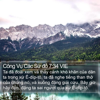 Công Vụ Các Sứ đồ 7:34 VIE Bible Verse Image