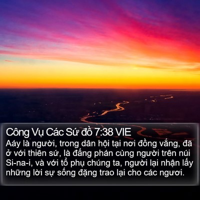 Công Vụ Các Sứ đồ 7:38 VIE Bible Verse Image
