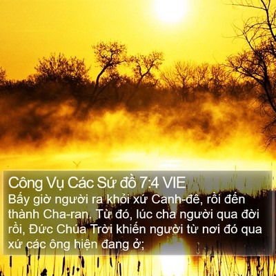 Công Vụ Các Sứ đồ 7:4 VIE Bible Verse Image