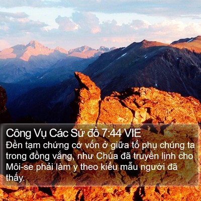 Công Vụ Các Sứ đồ 7:44 VIE Bible Verse Image
