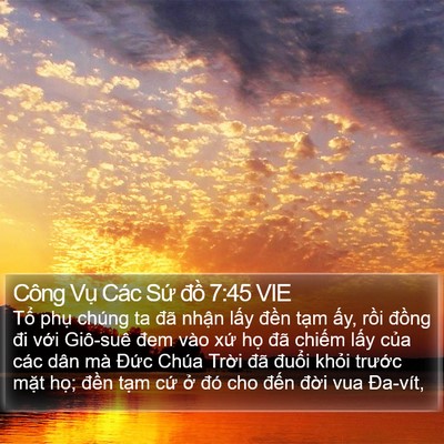 Công Vụ Các Sứ đồ 7:45 VIE Bible Verse Image