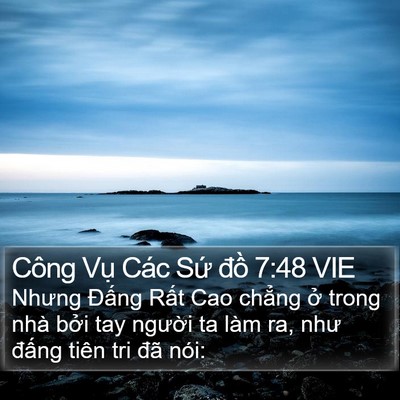 Công Vụ Các Sứ đồ 7:48 VIE Bible Verse Image
