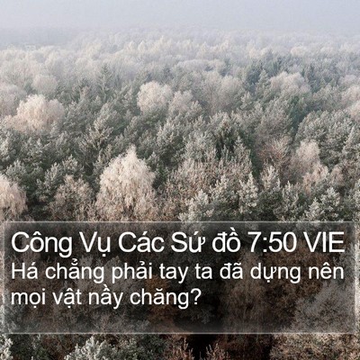 Công Vụ Các Sứ đồ 7:50 VIE Bible Verse Image