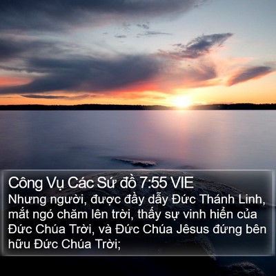 Công Vụ Các Sứ đồ 7:55 VIE Bible Verse Image