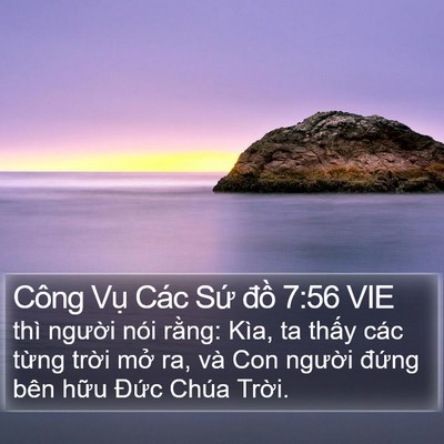 Công Vụ Các Sứ đồ 7:56 VIE Bible Verse Image