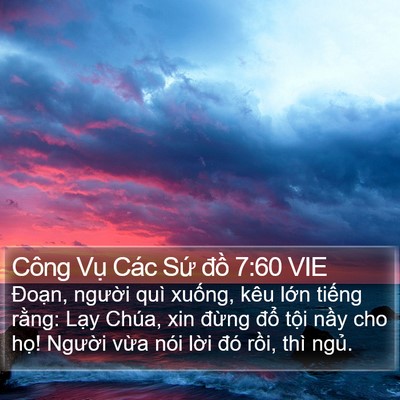 Công Vụ Các Sứ đồ 7:60 VIE Bible Verse Image