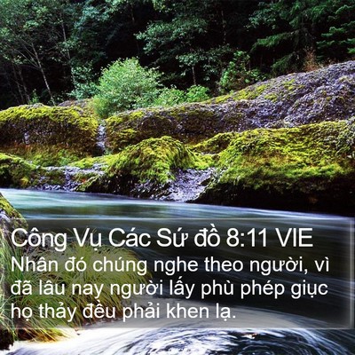 Công Vụ Các Sứ đồ 8:11 VIE Bible Verse Image