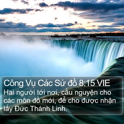 Công Vụ Các Sứ đồ 8:15 VIE Bible Verse Image
