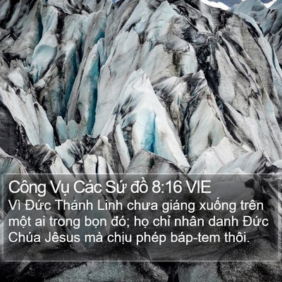 Công Vụ Các Sứ đồ 8:16 VIE Bible Verse Image