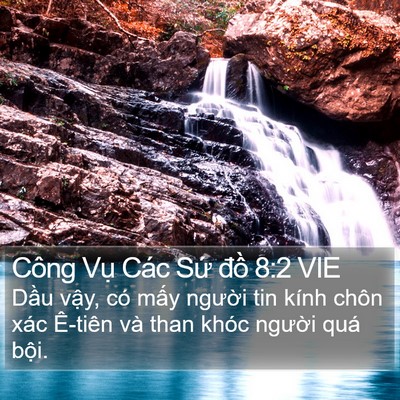 Công Vụ Các Sứ đồ 8:2 VIE Bible Verse Image