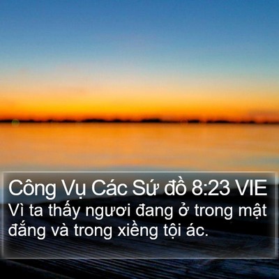 Công Vụ Các Sứ đồ 8:23 VIE Bible Verse Image