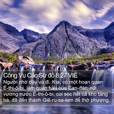 Công Vụ Các Sứ đồ 8:27 VIE Bible Verse Image