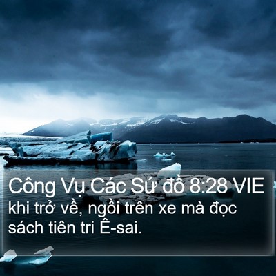 Công Vụ Các Sứ đồ 8:28 VIE Bible Verse Image