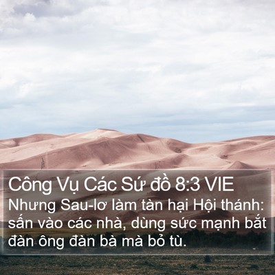 Công Vụ Các Sứ đồ 8:3 VIE Bible Verse Image