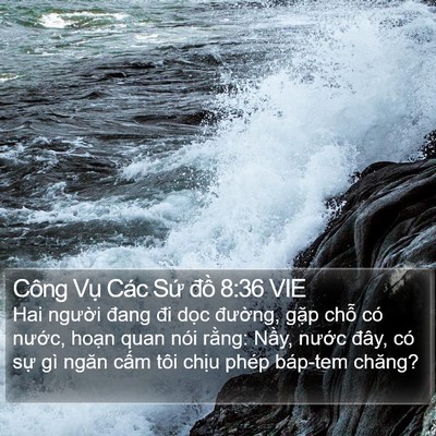 Công Vụ Các Sứ đồ 8:36 VIE Bible Verse Image