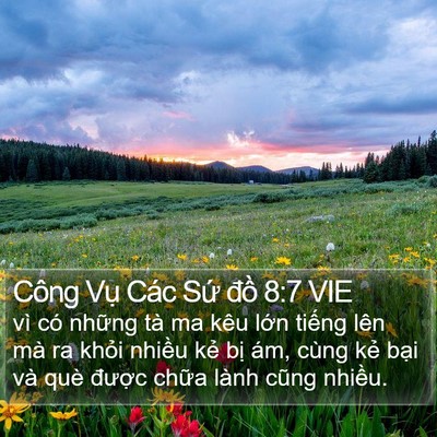 Công Vụ Các Sứ đồ 8:7 VIE Bible Verse Image