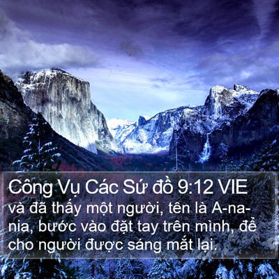 Công Vụ Các Sứ đồ 9:12 VIE Bible Verse Image