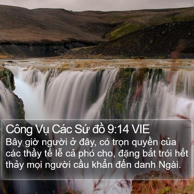 Công Vụ Các Sứ đồ 9:14 VIE Bible Verse Image