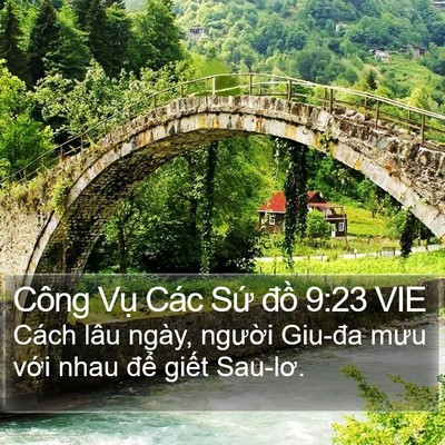Công Vụ Các Sứ đồ 9:23 VIE Bible Verse Image