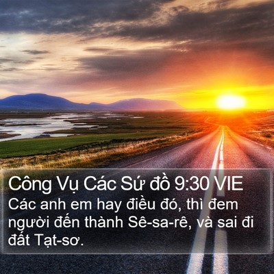 Công Vụ Các Sứ đồ 9:30 VIE Bible Verse Image