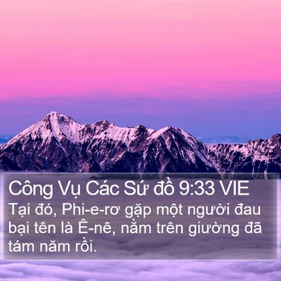 Công Vụ Các Sứ đồ 9:33 VIE Bible Verse Image