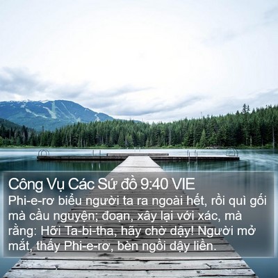 Công Vụ Các Sứ đồ 9:40 VIE Bible Verse Image
