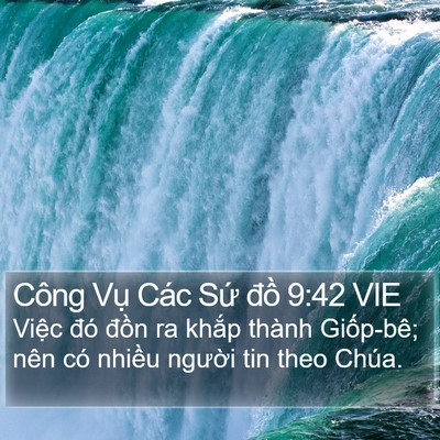 Công Vụ Các Sứ đồ 9:42 VIE Bible Verse Image