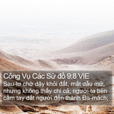 Công Vụ Các Sứ đồ 9:8 VIE Bible Verse Image