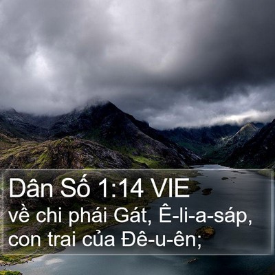 Dân Số 1:14 VIE Bible Verse Image