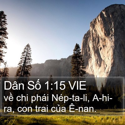 Dân Số 1:15 VIE Bible Verse Image