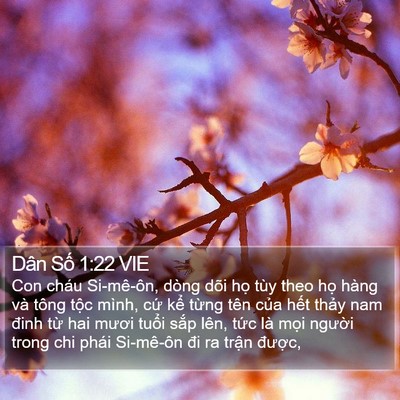 Dân Số 1:22 VIE Bible Verse Image