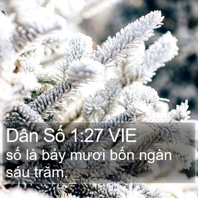 Dân Số 1:27 VIE Bible Verse Image