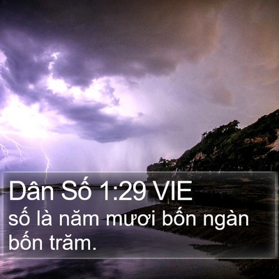 Dân Số 1:29 VIE Bible Verse Image