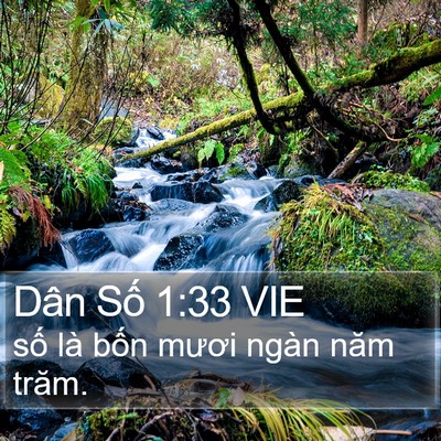 Dân Số 1:33 VIE Bible Verse Image