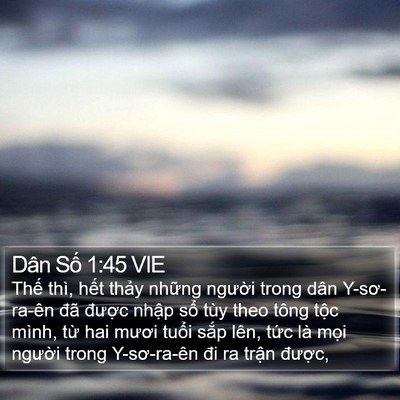 Dân Số 1:45 VIE Bible Verse Image