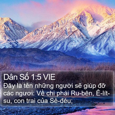 Dân Số 1:5 VIE Bible Verse Image