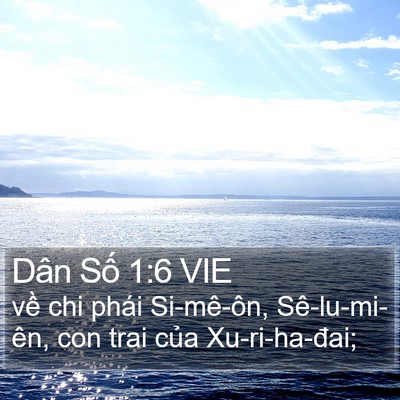 Dân Số 1:6 VIE Bible Verse Image