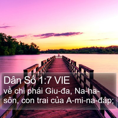 Dân Số 1:7 VIE Bible Verse Image