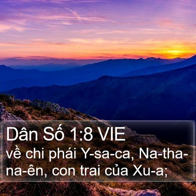 Dân Số 1:8 VIE Bible Verse Image
