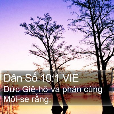 Dân Số 10:1 VIE Bible Verse Image