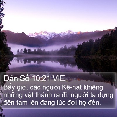 Dân Số 10:21 VIE Bible Verse Image