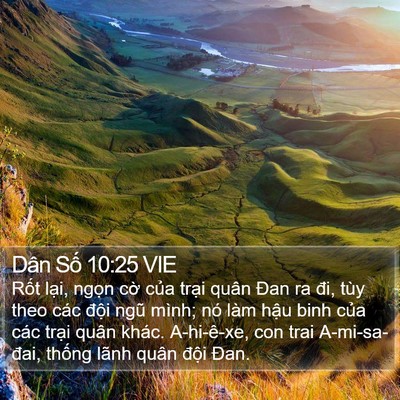 Dân Số 10:25 VIE Bible Verse Image