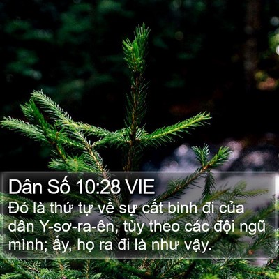 Dân Số 10:28 VIE Bible Verse Image