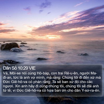 Dân Số 10:29 VIE Bible Verse Image