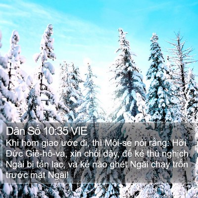Dân Số 10:35 VIE Bible Verse Image