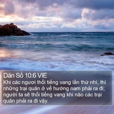 Dân Số 10:6 VIE Bible Verse Image