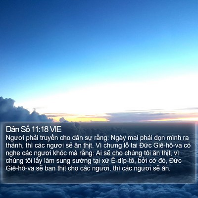 Dân Số 11:18 VIE Bible Verse Image