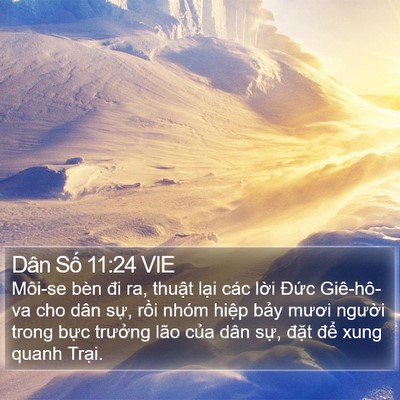 Dân Số 11:24 VIE Bible Verse Image